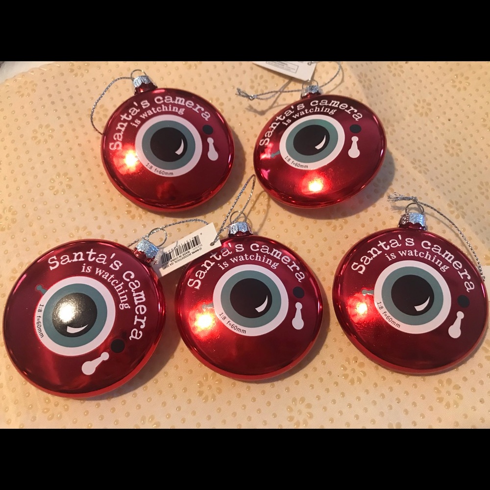 Set of 5 Christmas ornaments
